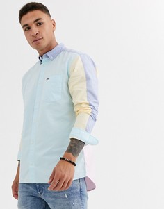 Оксфордская рубашка с длинными рукавами Tommy Jeans-Зеленый