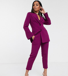Фиолетовые зауженные брюки ASOS DESIGN Petite-Фиолетовый