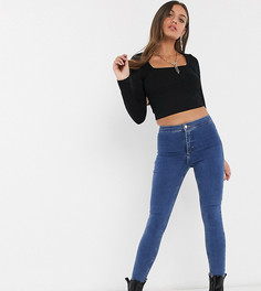 Черный топ с квадратным вырезом ASOS DESIGN Petite