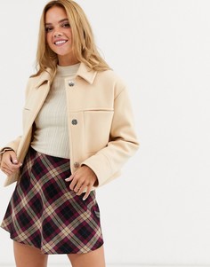 Бежевая куртка Miss Selfridge-Бежевый
