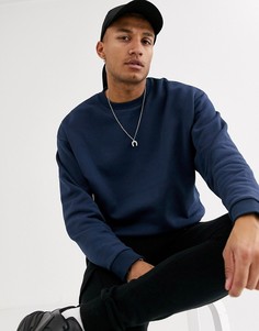 Темно-синий oversize-свитшот ASOS DESIGN