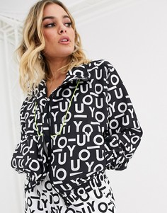 Спортивная куртка с принтом ASOS DESIGN-Мульти