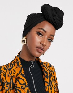 Черный большой платок ASOS DESIGN