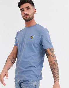 Синяя футболка с логотипом Lyle & Scott-Синий