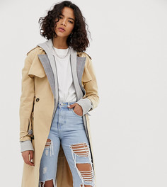 Удлиненный макинтош Reclaimed Vintage inspired-Бежевый