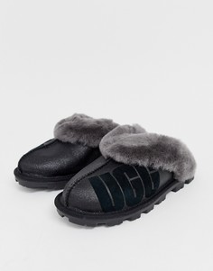 Блестящие слиперы UGG-Черный