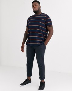 Темно-синие зауженные чиносы Burton Menswear Big & Tall-Темно-синий
