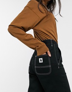 Джинсы прямого кроя с контрастной строчкой Carhartt WIP-Черный