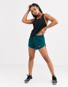 Сине-зеленые шорты Nike Running-Синий