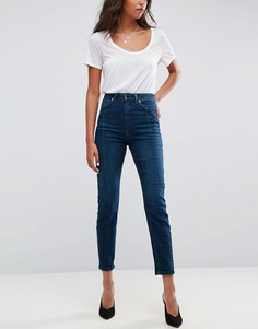 Узкие джинсы в винтажном стиле с завышенной талией ASOS DESIGN Farleigh-Синий