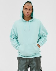 Бирюзовый oversize-худи ASOS DESIGN-Синий