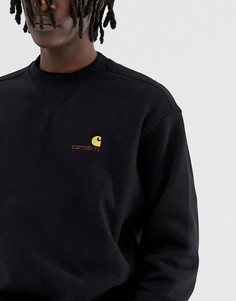 Черный свитшот с логотипом Carhartt WIP