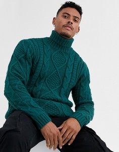 Зеленый джемпер крупной вязки ASOS DESIGN