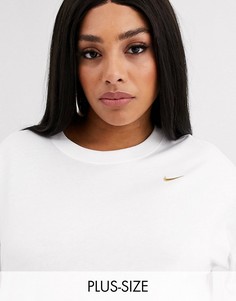 Белая футболка бойфренда Nike Plus-Белый