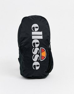 Черная сумка со светоотражающим логотипом ellesse-Черный