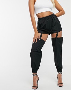 Джоггеры с отделкой ASOS DESIGN-Черный
