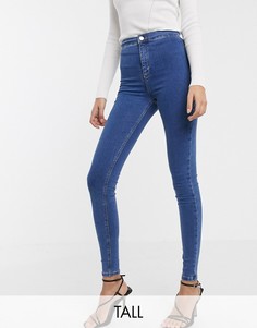 Синие джинсы скинни Topshop Tall-Синий