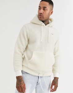 Белый худи из искусственной цигейки Jack & Jones Originals