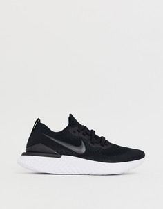Черные кроссовки Nike Running Epic React 2 Flyknit-Черный