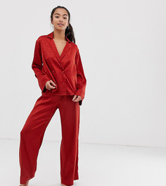 Жаккардовая пижама ASOS DESIGN-Оранжевый