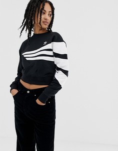 Черный свитшот adidas Originals Linear