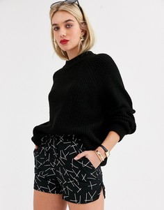 Шорты в полоску Vero Moda-Черный
