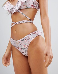 Плавки бикини с оборкой Minkpink-Розовый