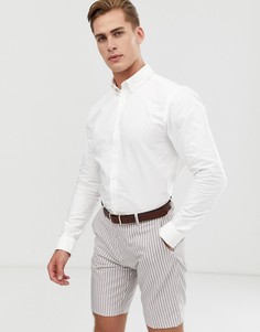 Белая оксфордская рубашка Ben Sherman-Белый