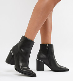 Остроносые ботильоны ASOS DESIGN-Черный