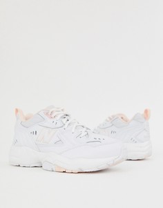 Бело-розовые кроссовки New Balance 608-Розовый