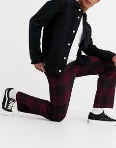Свободные брюки прямого кроя в клетку Carhartt WIP-Красный