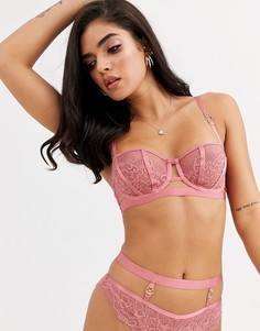 Бюстгальтер с чашечками на косточках и кольцом ASOS DESIGN Eloise-Зеленый