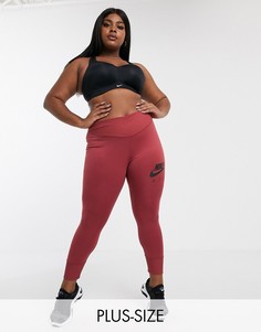 Розовые укороченные леггинсы Nike Air Running-Розовый