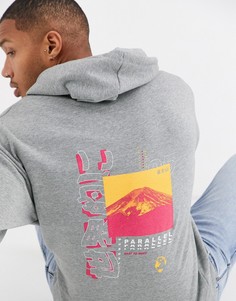 Oversize-худи с текстовым принтом ASOS DESIGN-Черный