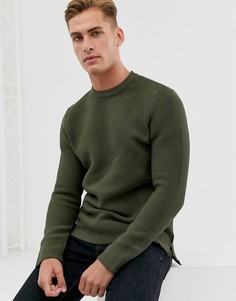Структурированный трикотажный джемпер Bellfield-Зеленый