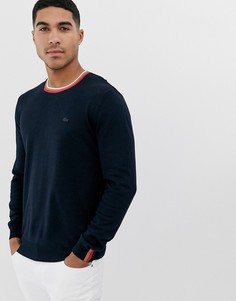 Джемпер с круглым вырезом Lacoste-Темно-синий