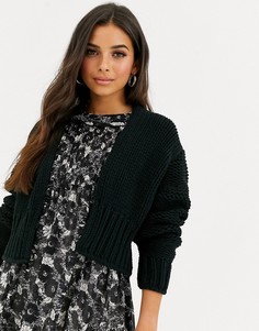 Кардиган крупной вязки Free People Glow For It-Черный