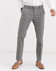 Серые брюки скинни в клетку River Island-Серый