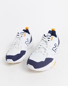 Темно-синие кроссовки на массивной подошве New Balance 708-Темно-синий