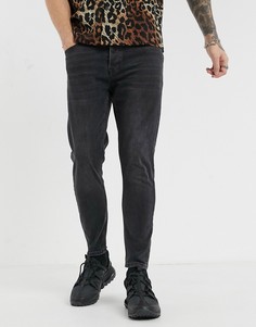 Черные джинсы-морковки Topman-Черный
