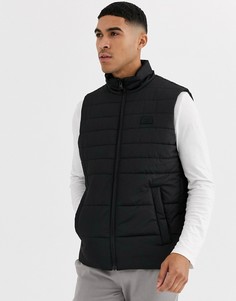 Черный жилет с капюшоном Jack & Jones