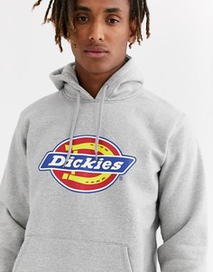Серое худи с крупным логотипом Dickies San Antonio-Серый