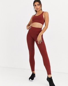 Леггинсы с моделирующим эффектом ASOS 4505-Красный