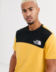 Футболка в желто-черной гамме The North Face-Желтый