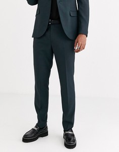 Синие зауженные брюки Topman-Синий