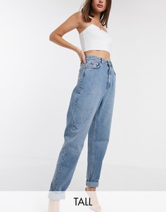 Джинсы в винтажном стиле с завышенной талией ASOS DESIGN Tall-Синий