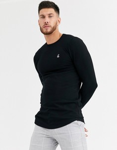 Черный лонгслив River Island