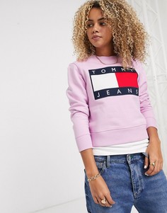Свитшот с логотипом Tommy Jeans-Розовый