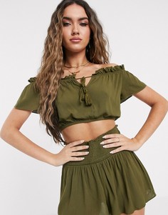 Кроп-топ Missguided-Зеленый