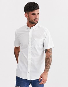 Рубашка из поплина с короткими рукавами Tommy Hilfiger-Синий